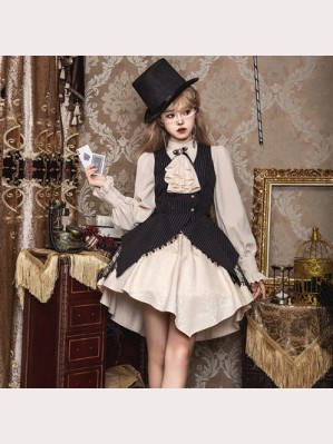 Poker Deacon Magician Classic Lolita Dress OP (WJ141)
